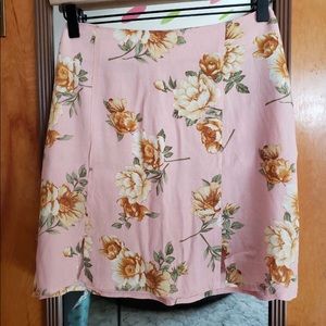 Floral print skirt
